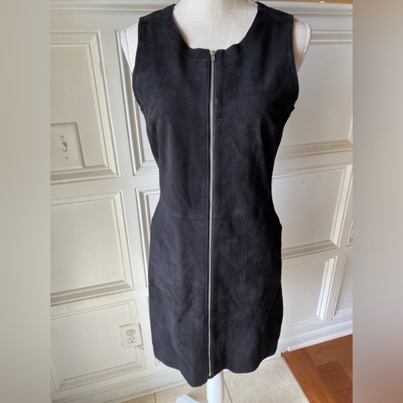 NWT $498 GAP SUEDE ZIP FRONT SHIFT DRESS SIZE 4 - Picture 6 of 12